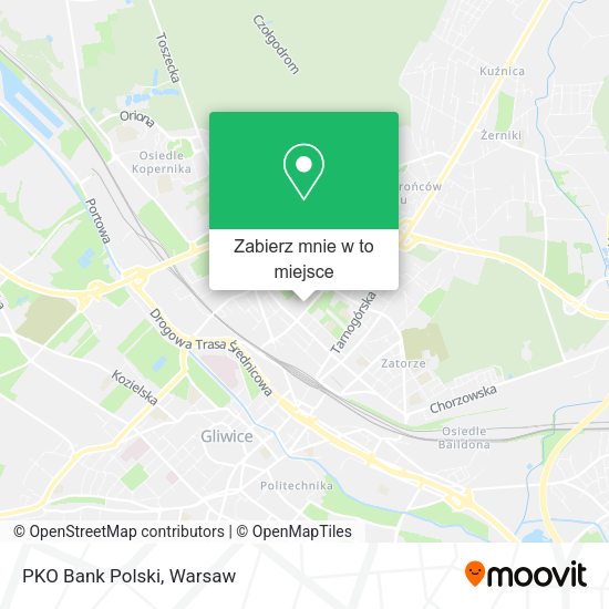 Mapa PKO Bank Polski