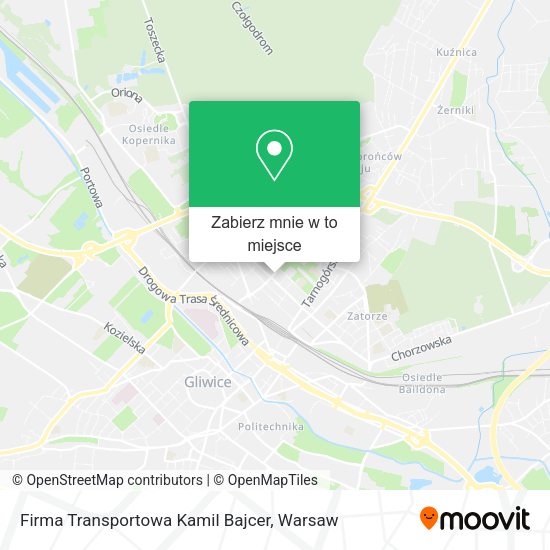 Mapa Firma Transportowa Kamil Bajcer