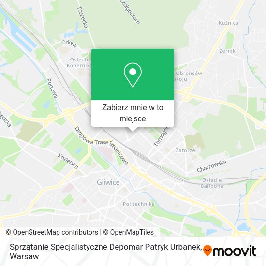 Mapa Sprzątanie Specjalistyczne Depomar Patryk Urbanek