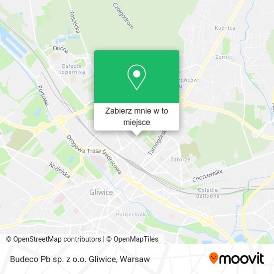 Mapa Budeco Pb sp. z o.o. Gliwice