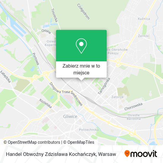 Mapa Handel Obwoźny Zdzisława Kochańczyk