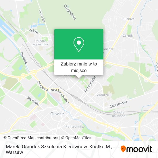 Mapa Marek. Ośrodek Szkolenia Kierowców. Kostko M.