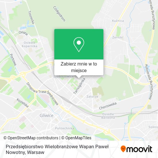 Mapa Przedsiębiorstwo Wielobranżowe Wapan Paweł Nowotny