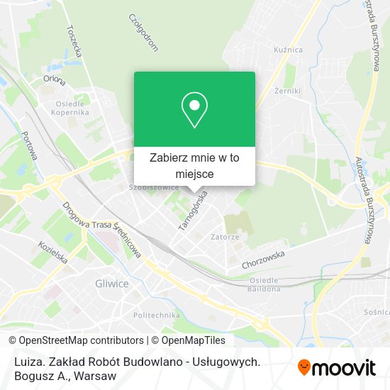 Mapa Luiza. Zakład Robót Budowlano - Usługowych. Bogusz A.