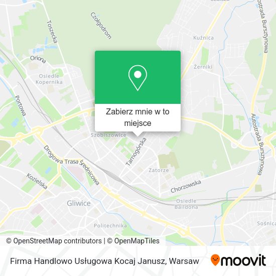 Mapa Firma Handlowo Usługowa Kocaj Janusz