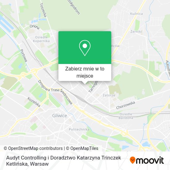 Mapa Audyt Controlling i Doradztwo Katarzyna Trinczek Ketlińska