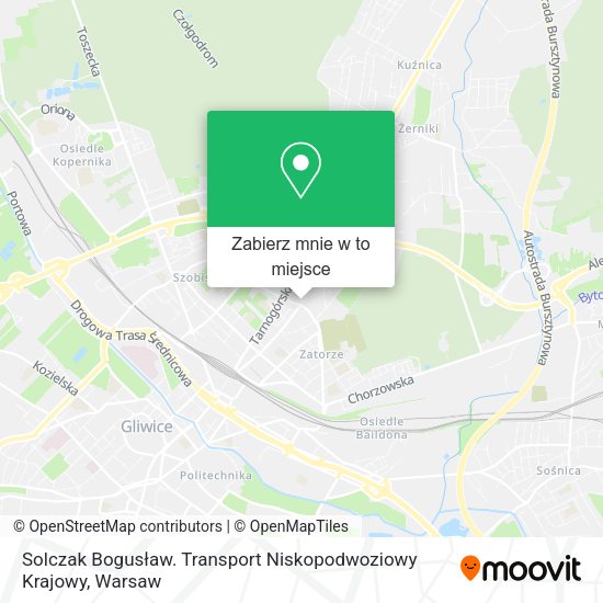 Mapa Solczak Bogusław. Transport Niskopodwoziowy Krajowy