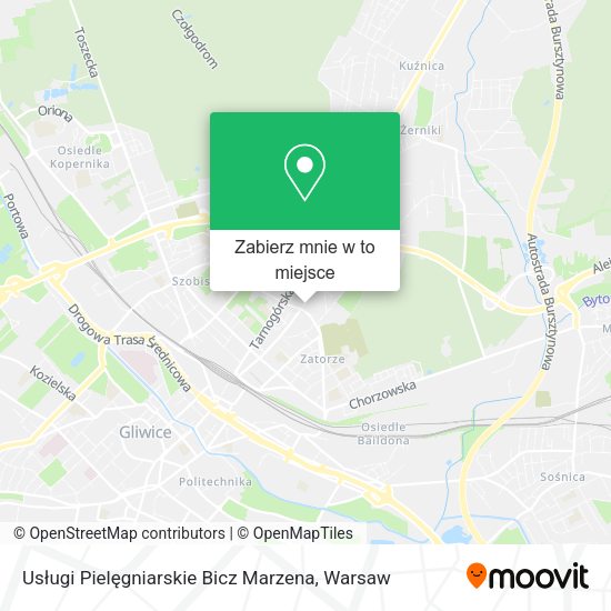 Mapa Usługi Pielęgniarskie Bicz Marzena