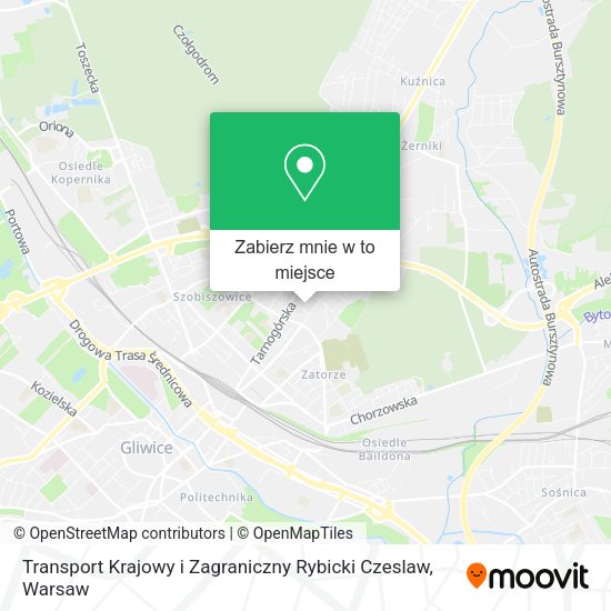 Mapa Transport Krajowy i Zagraniczny Rybicki Czeslaw