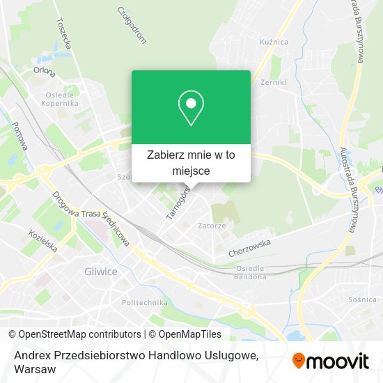 Mapa Andrex Przedsiebiorstwo Handlowo Uslugowe