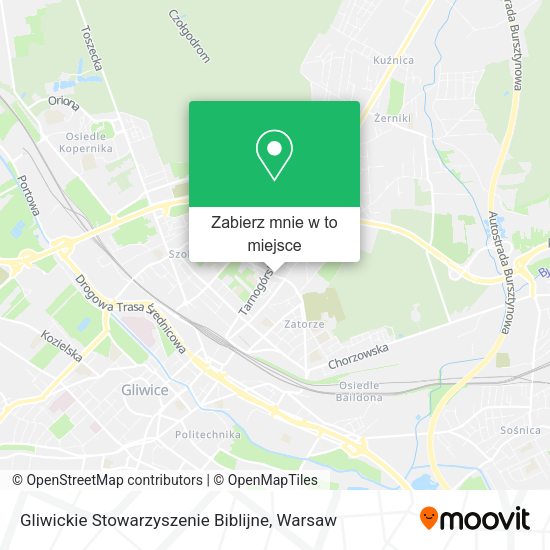 Mapa Gliwickie Stowarzyszenie Biblijne