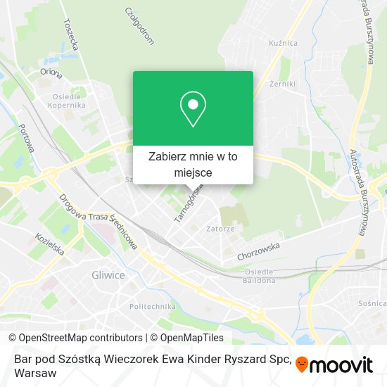 Mapa Bar pod Szóstką Wieczorek Ewa Kinder Ryszard Spc