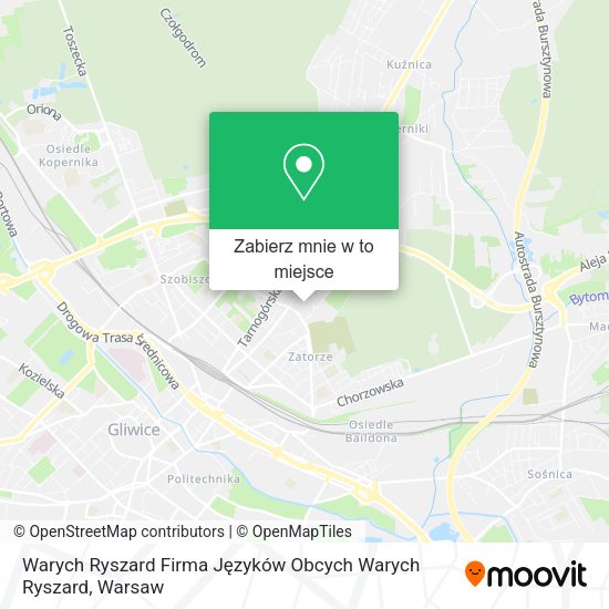 Mapa Warych Ryszard Firma Języków Obcych Warych Ryszard