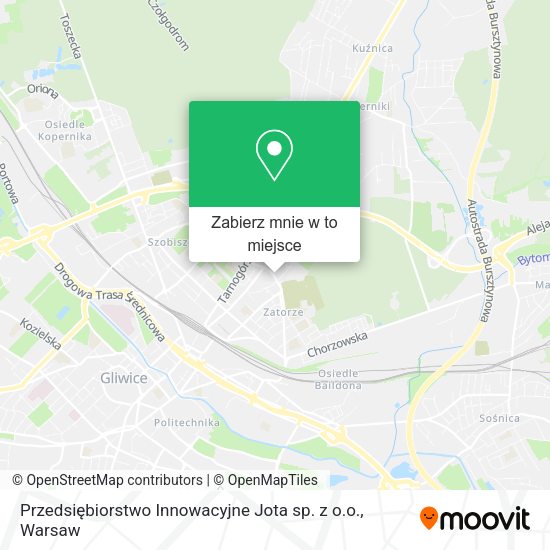 Mapa Przedsiębiorstwo Innowacyjne Jota sp. z o.o.