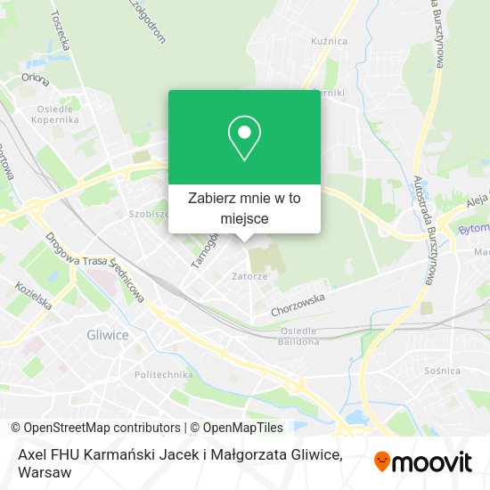 Mapa Axel FHU Karmański Jacek i Małgorzata Gliwice