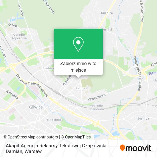 Mapa Akapit Agencja Reklamy Tekstowej Czajkowski Damian