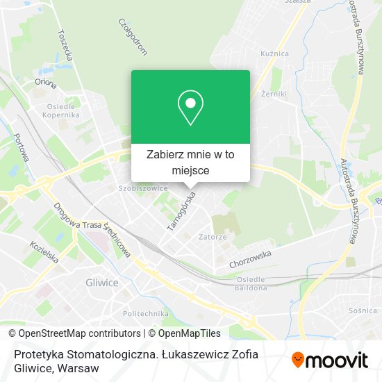 Mapa Protetyka Stomatologiczna. Łukaszewicz Zofia Gliwice