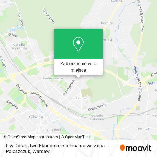 Mapa F w Doradztwo Ekonomiczno Finansowe Zofia Poleszczuk