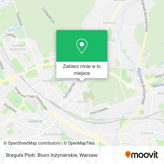 Mapa Breguła Piotr. Biuro Inżynierskie