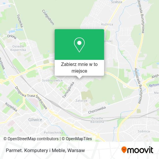 Mapa Parmet. Komputery i Meble