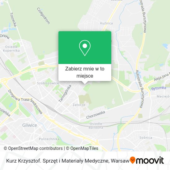 Mapa Kurz Krzysztof. Sprzęt i Materiały Medyczne