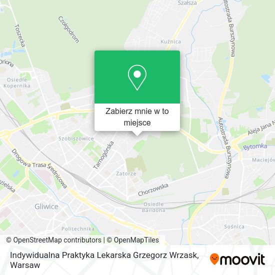 Mapa Indywidualna Praktyka Lekarska Grzegorz Wrzask