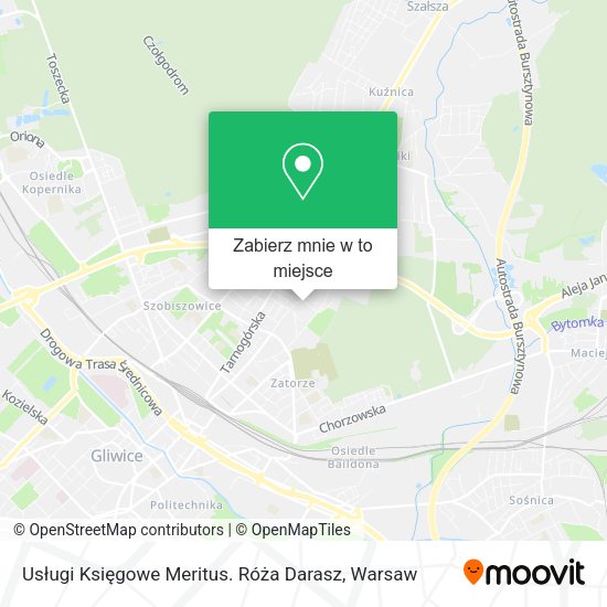 Mapa Usługi Księgowe Meritus. Róża Darasz