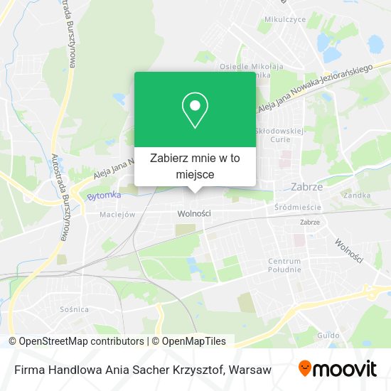 Mapa Firma Handlowa Ania Sacher Krzysztof