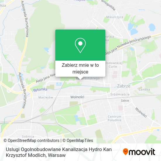 Mapa Uslugi Ogolnobudowlane Kanalizacja Hydro Kan Krzysztof Modlich