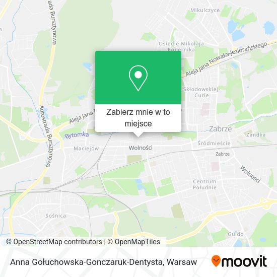 Mapa Anna Gołuchowska-Gonczaruk-Dentysta