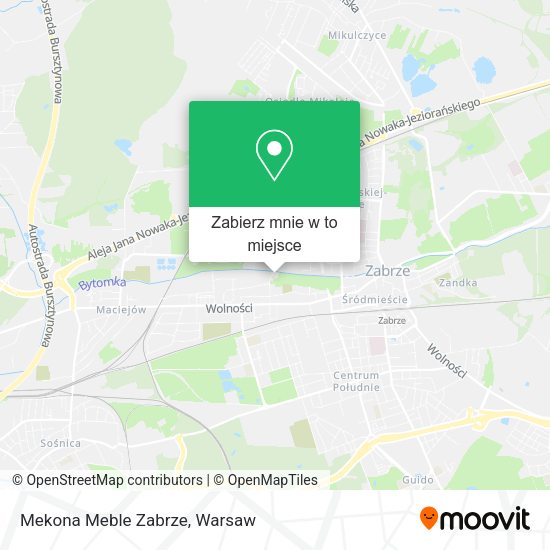 Mapa Mekona Meble Zabrze