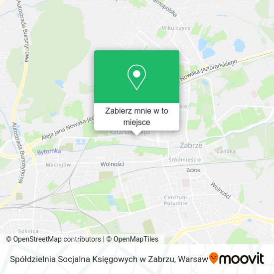 Mapa Spółdzielnia Socjalna Księgowych w Zabrzu