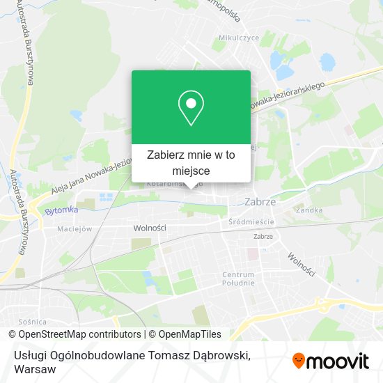 Mapa Usługi Ogólnobudowlane Tomasz Dąbrowski