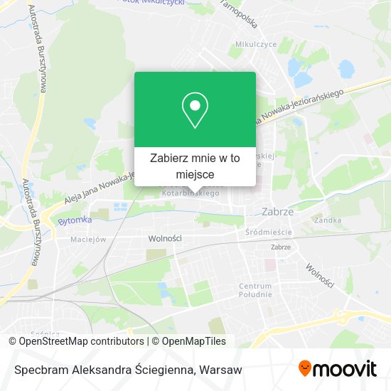 Mapa Specbram Aleksandra Ściegienna