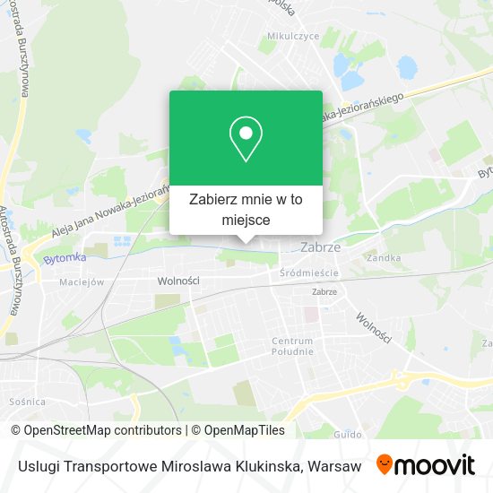 Mapa Uslugi Transportowe Miroslawa Klukinska