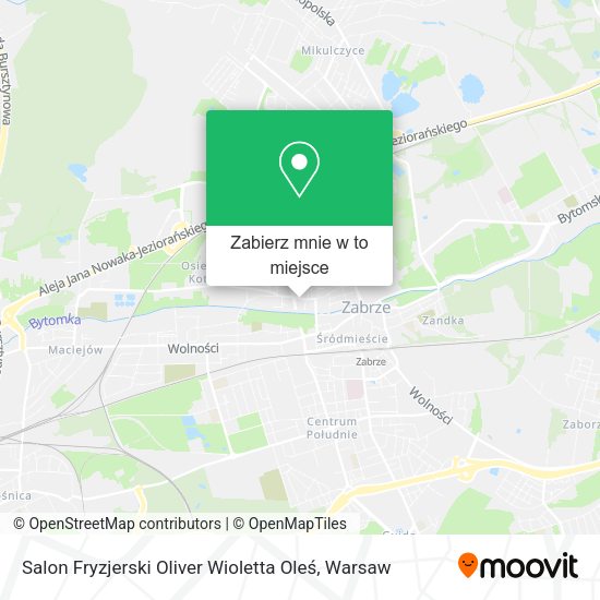 Mapa Salon Fryzjerski Oliver Wioletta Oleś