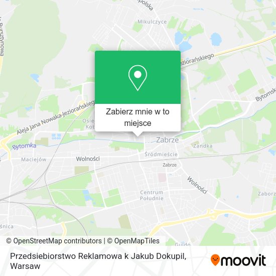 Mapa Przedsiebiorstwo Reklamowa k Jakub Dokupil