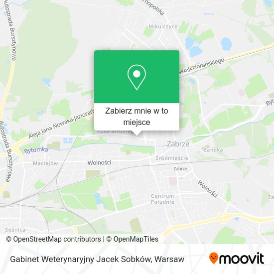 Mapa Gabinet Weterynaryjny Jacek Sobków