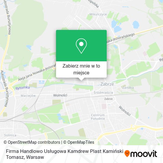 Mapa Firma Handlowo Usługowa Kamdrew Plast Kamiński Tomasz