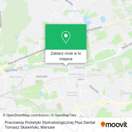 Mapa Pracownia Protetyki Stomatologicznej Plus Dental Tomasz Skawiński