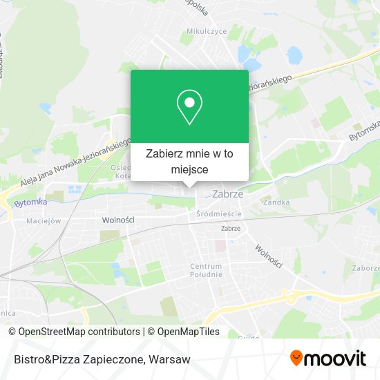 Mapa Bistro&Pizza Zapieczone