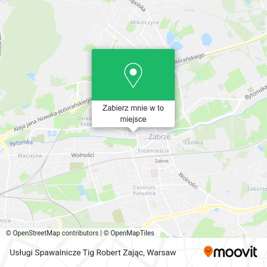 Mapa Usługi Spawalnicze Tig Robert Zając