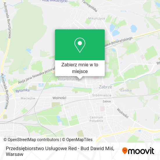 Mapa Przedsiębiorstwo Usługowe Red - Bud Dawid Miś