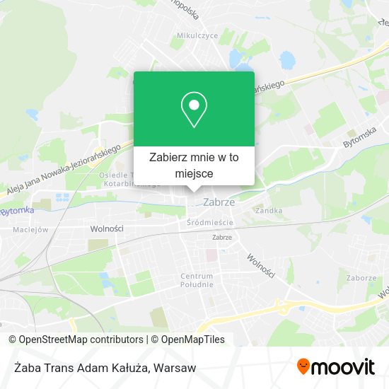 Mapa Żaba Trans Adam Kałuża