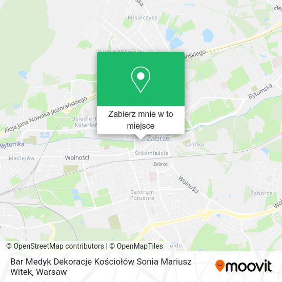 Mapa Bar Medyk Dekoracje Kościołów Sonia Mariusz Witek