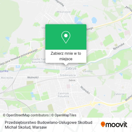 Mapa Przedsiębiorstwo Budowlano-Usługowe Skolbud Michał Skolud