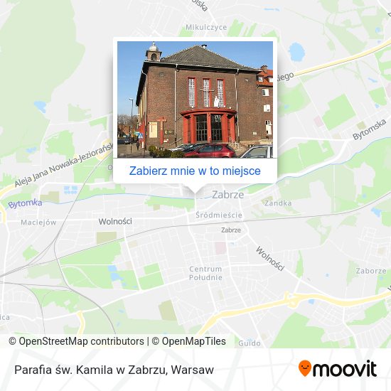 Mapa Parafia św. Kamila w Zabrzu