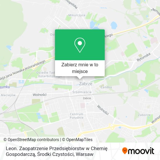 Mapa Leon. Zaopatrzenie Przedsiębiorstw w Chemię Gospodarczą, Środki Czystości