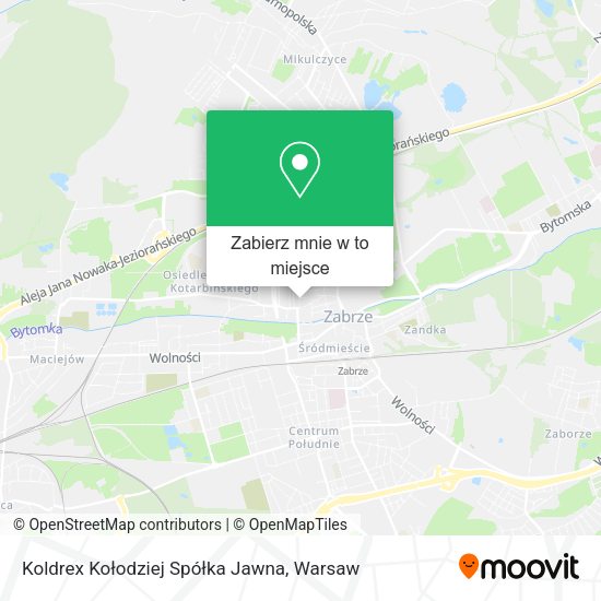 Mapa Koldrex Kołodziej Spółka Jawna