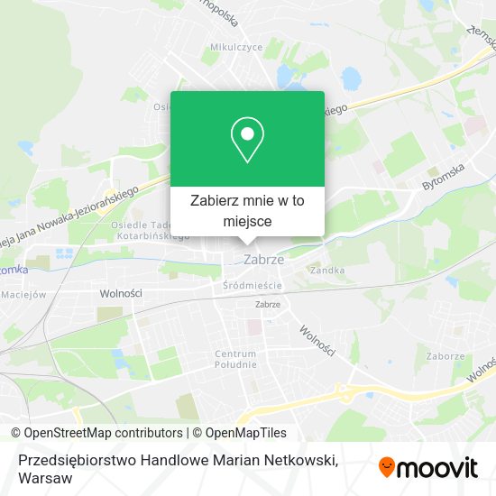 Mapa Przedsiębiorstwo Handlowe Marian Netkowski